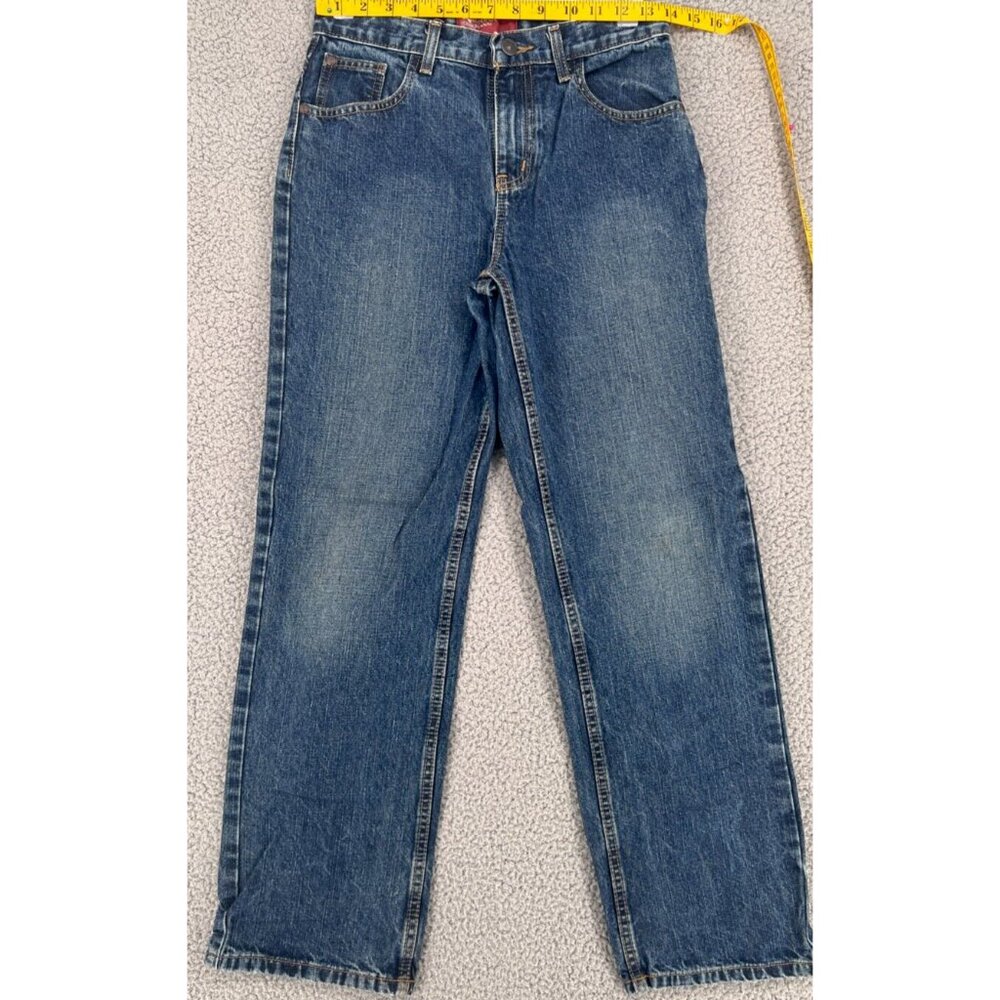 Arizona Jeans Relaxed Youth Boys Dark Wash Denim Jeans Size 16 Regular